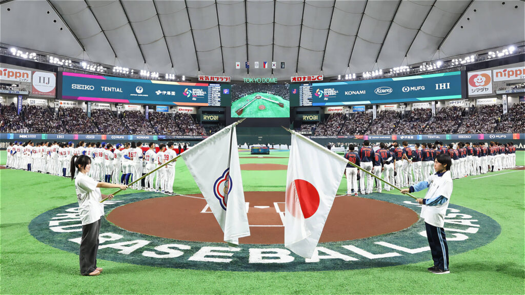 台灣隊在東京巨蛋正面迎戰精銳盡出的「侍 Japan」。能與世界最頂尖的陣容交手,並在巨大的壓力下拚戰到最後一刻值得我們驕傲!我們繼續大聲應援 Team Taiwan!